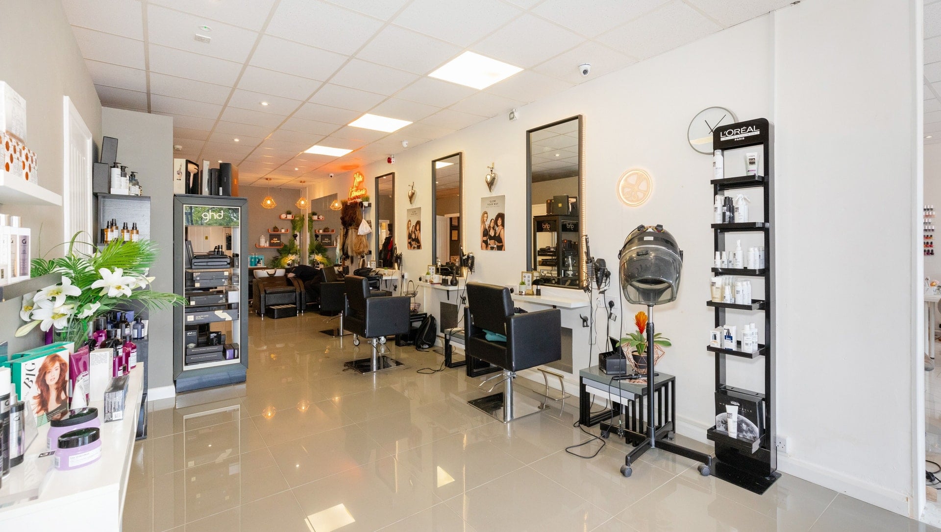 The hair studio at Gorgeous