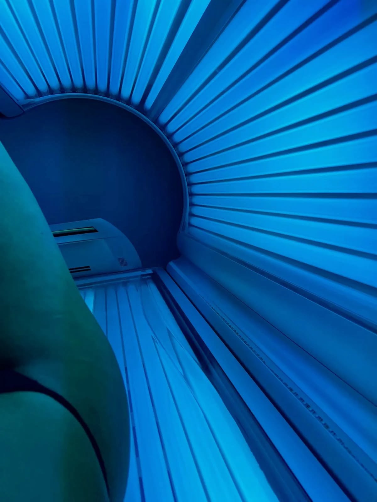 Inside the sunbed at Gorgeous