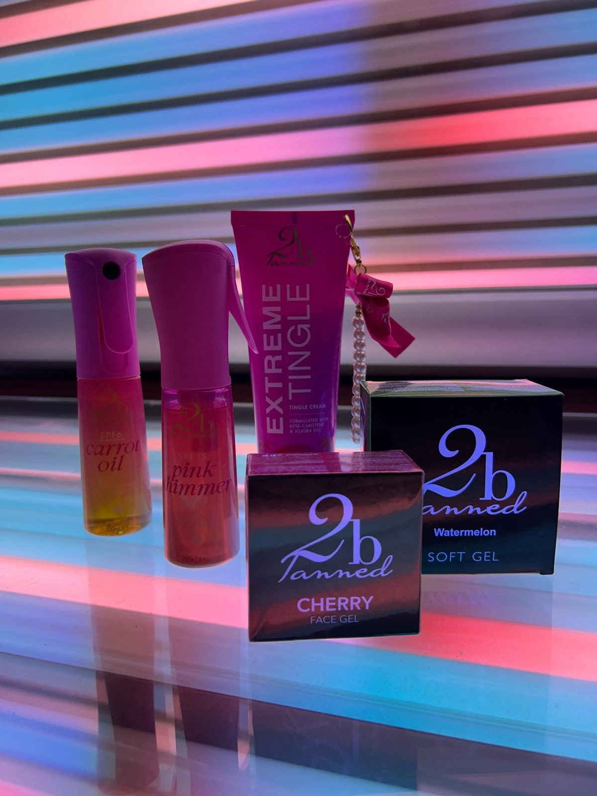 Tanning products at the salon